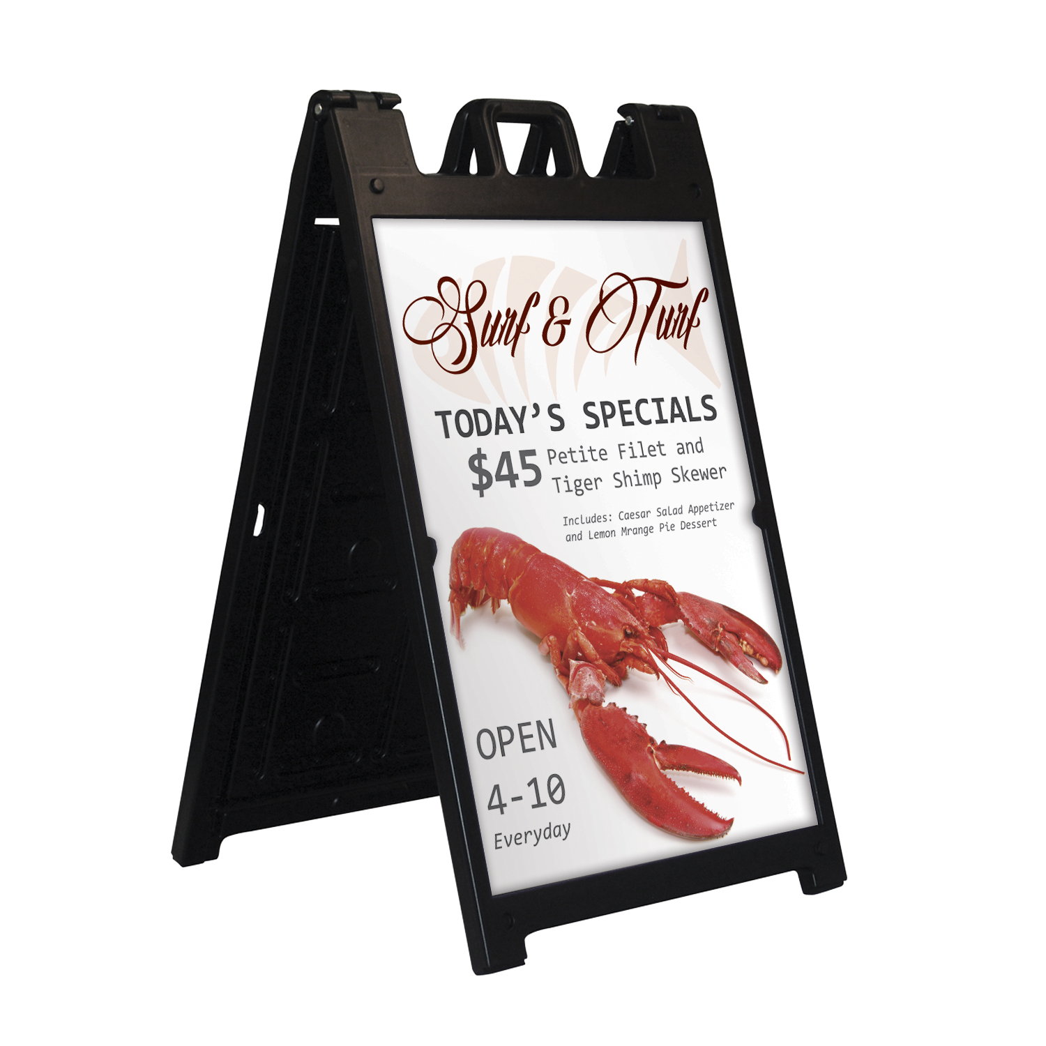 Custom Printed Signicade Deluxe A-Frame Single Sided Kit