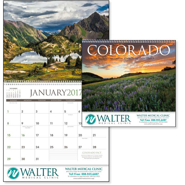 Colorado Wall Calendarwith Logo