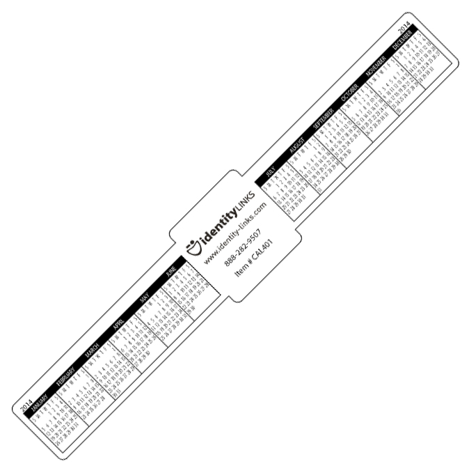 Promotional Two Color Large Imprint Area Monitor Calendar