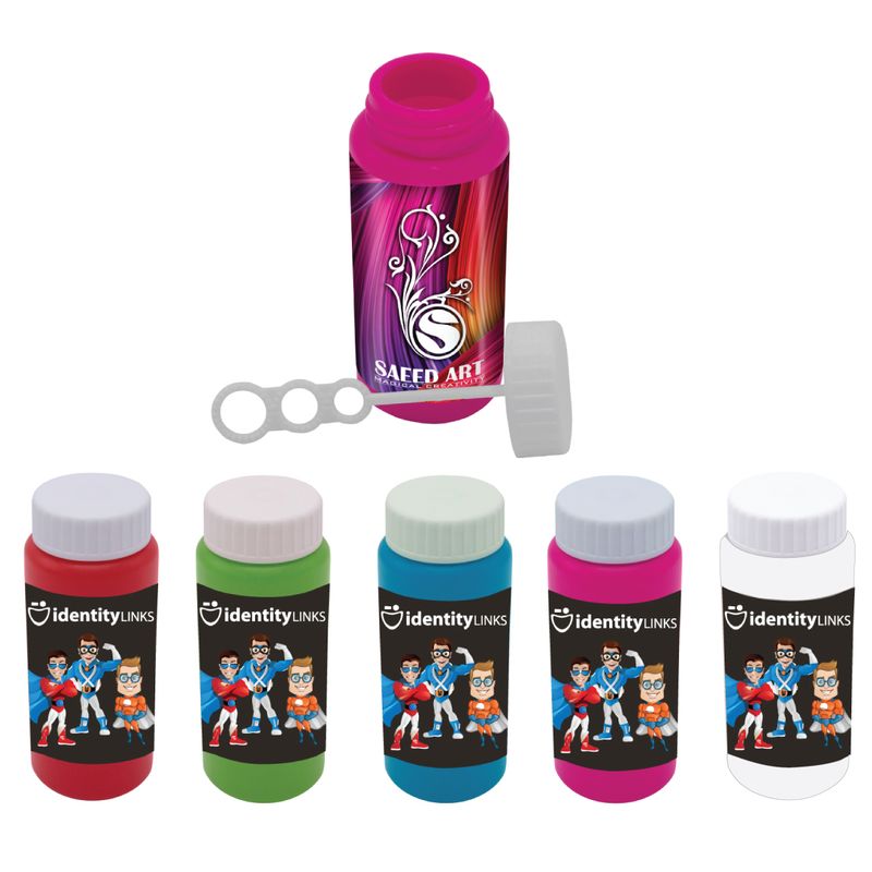 Custom Printed 2 oz. Bubbles Bottle