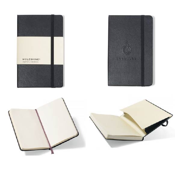 Custom Imprinted Moleskine Hard Cover Plain Pocket Notebook