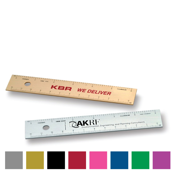 Engineer Ruler 6 In Custom Printed 6 inch Alumicolor Engineer Straight Edge Scale Ruler