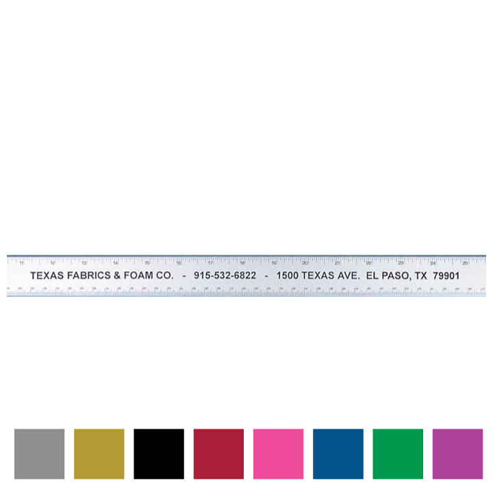 Custom Printed 24 inch Alumicolor Straight Edge Ruler with Center ...