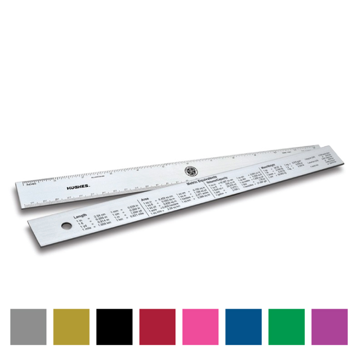Table Ruler Inches Custom Printed 12 inch Alumicolor Metric Conversions Table Ruler