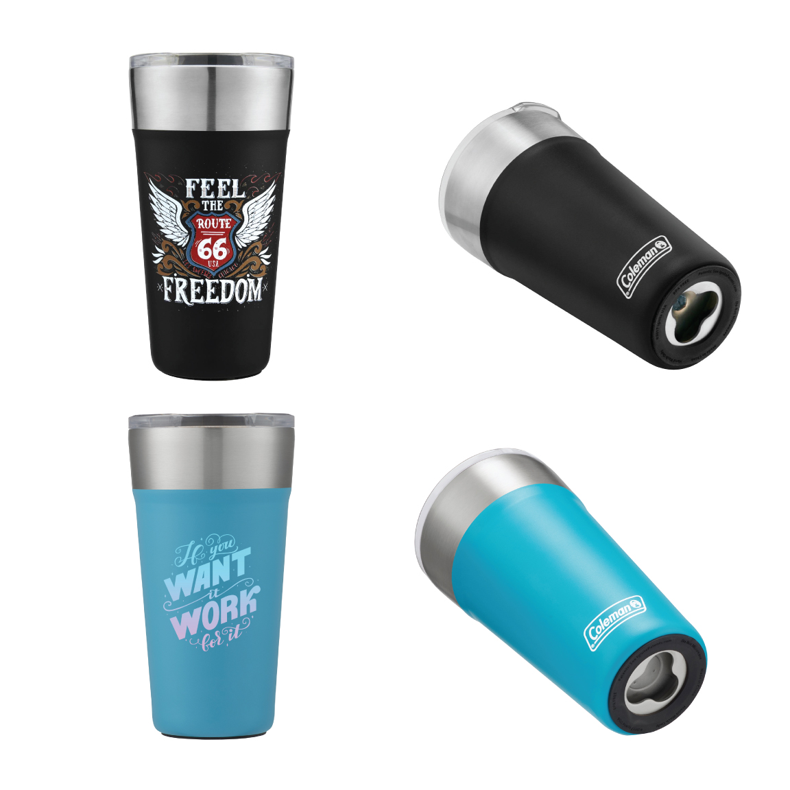Custom Printed Coleman 20 oz. Brewski Stainless Steel Tumbler