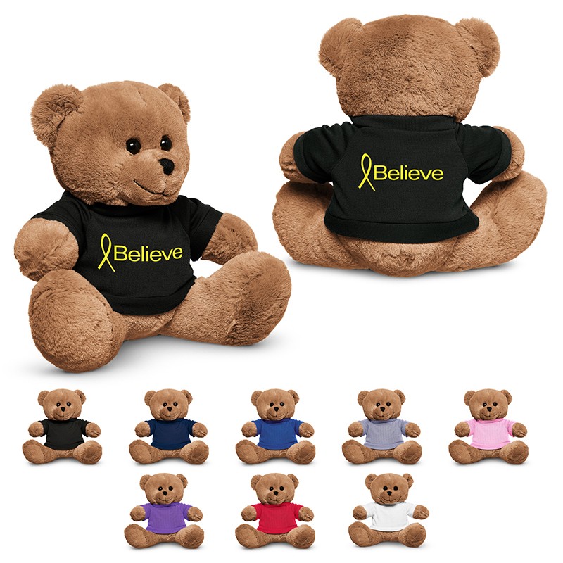 Custom Imprinted 8.5" Plush Teddy Bear with T-Shirt