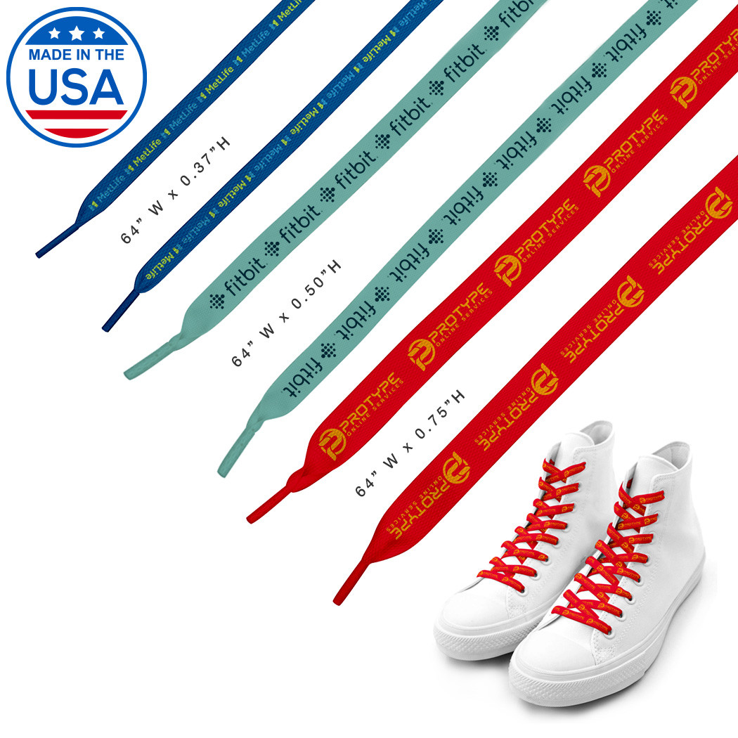 Promotional Shoe Laces with Your Custom Printed Logo