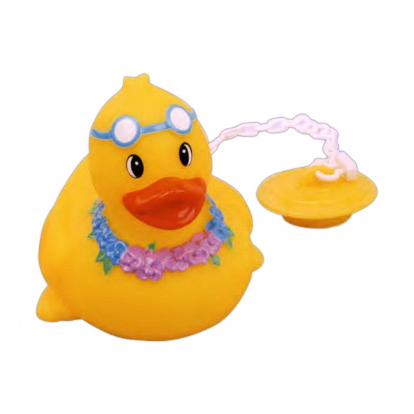 Imprinted Custom Summer Duck Bath Plug | Identity Links