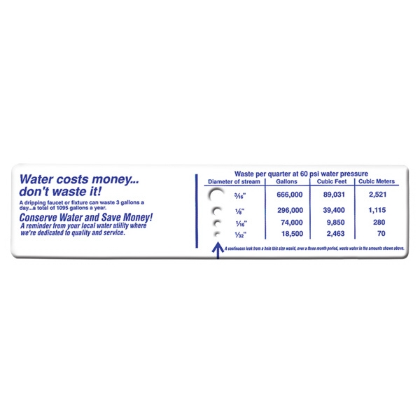 Custom Imprinted Water Conservation Ruler