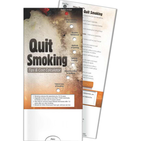 Promotional Stop Smoking Pocket Slide Chart