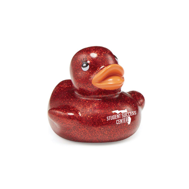 Customized Ducks Glitter Rubber Duckswith Logo with custom logo